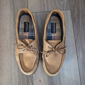 Sperry Tan Leather Flats